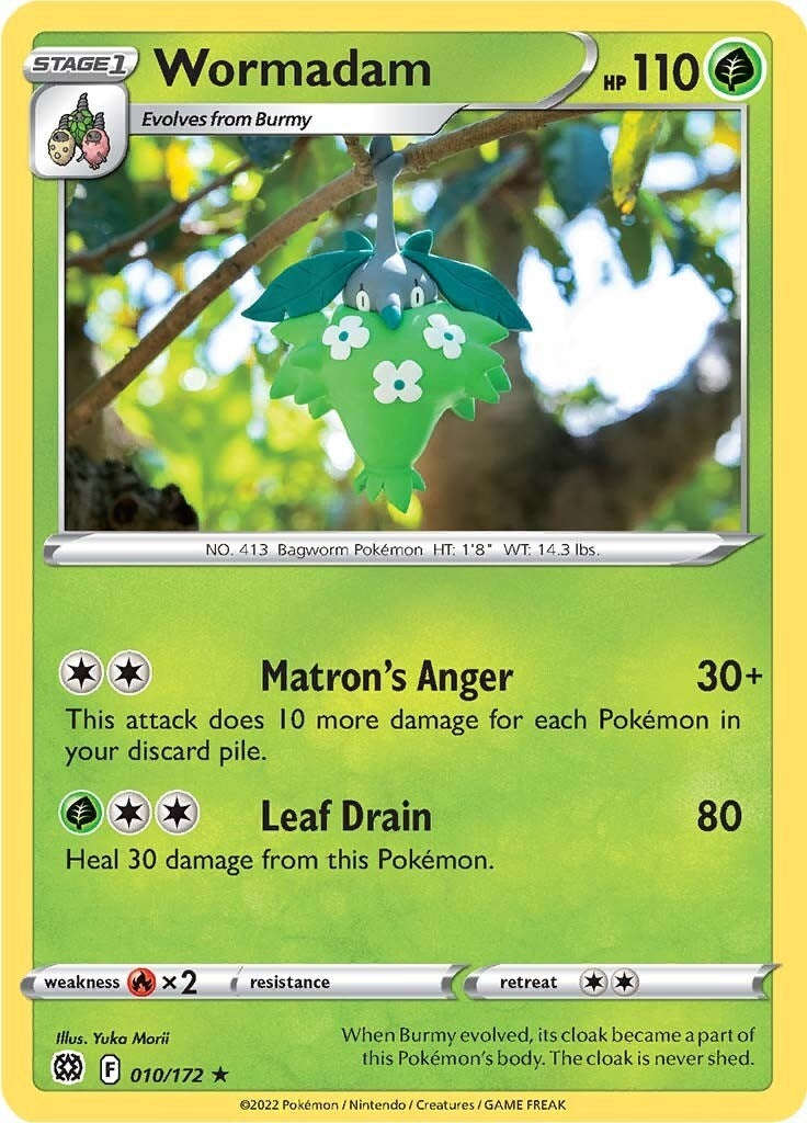 Image for Wormadam (10) (010/172) (SWSH09: Brilliant Stars) (SWSH09) - Pokemon