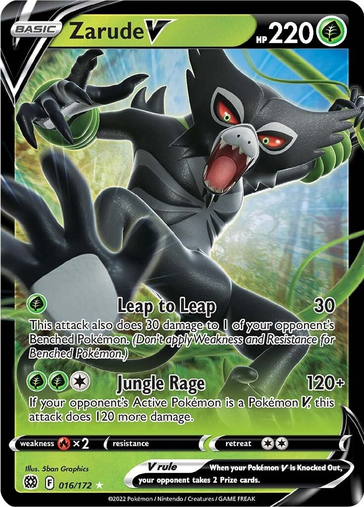Image for Zarude V (016/172) (SWSH09: Brilliant Stars) (SWSH09) - Pokemon