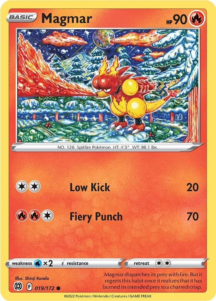 Image for Magmar (019/172) (SWSH09: Brilliant Stars) (SWSH09) - Pokemon