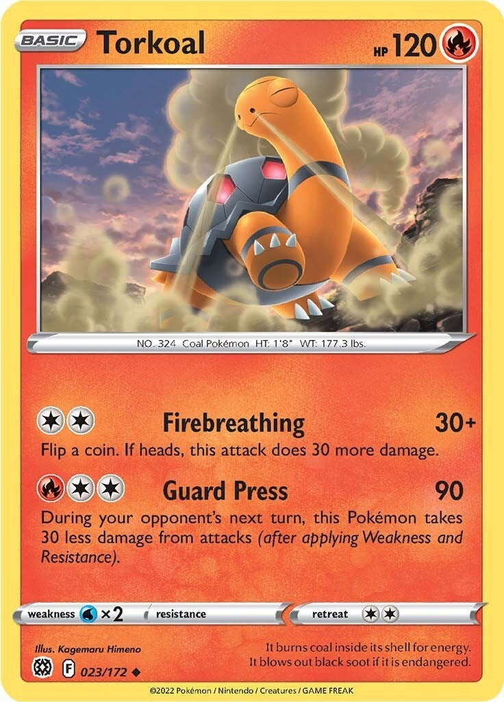 Image for Torkoal (023/172) (SWSH09: Brilliant Stars) (SWSH09) - Pokemon