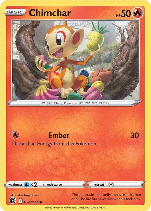 Image for Chimchar (024/172) (SWSH09: Brilliant Stars) (SWSH09) - Pokemon
