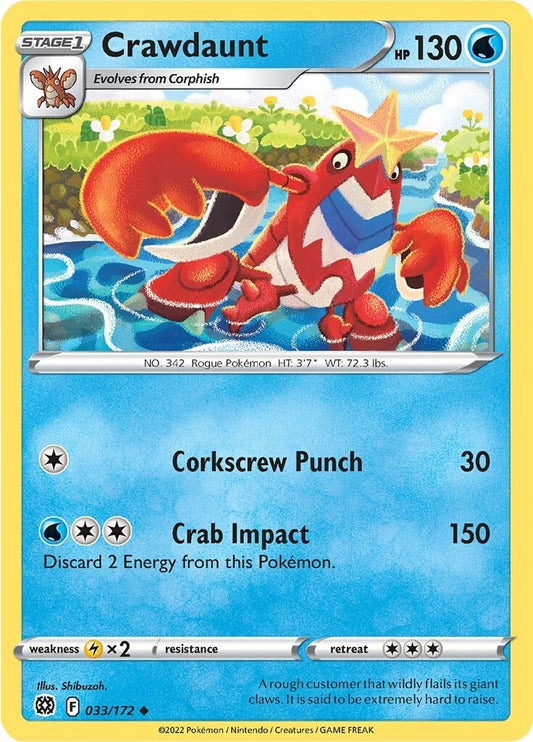 Image for Crawdaunt (033/172) (SWSH09: Brilliant Stars) (SWSH09) - Pokemon