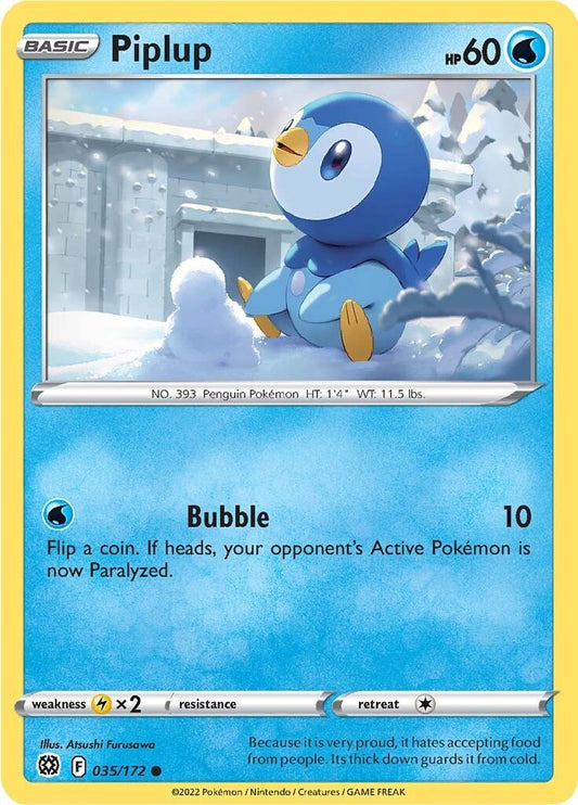 Image for Piplup (035/172) (SWSH09: Brilliant Stars) (SWSH09) - Pokemon