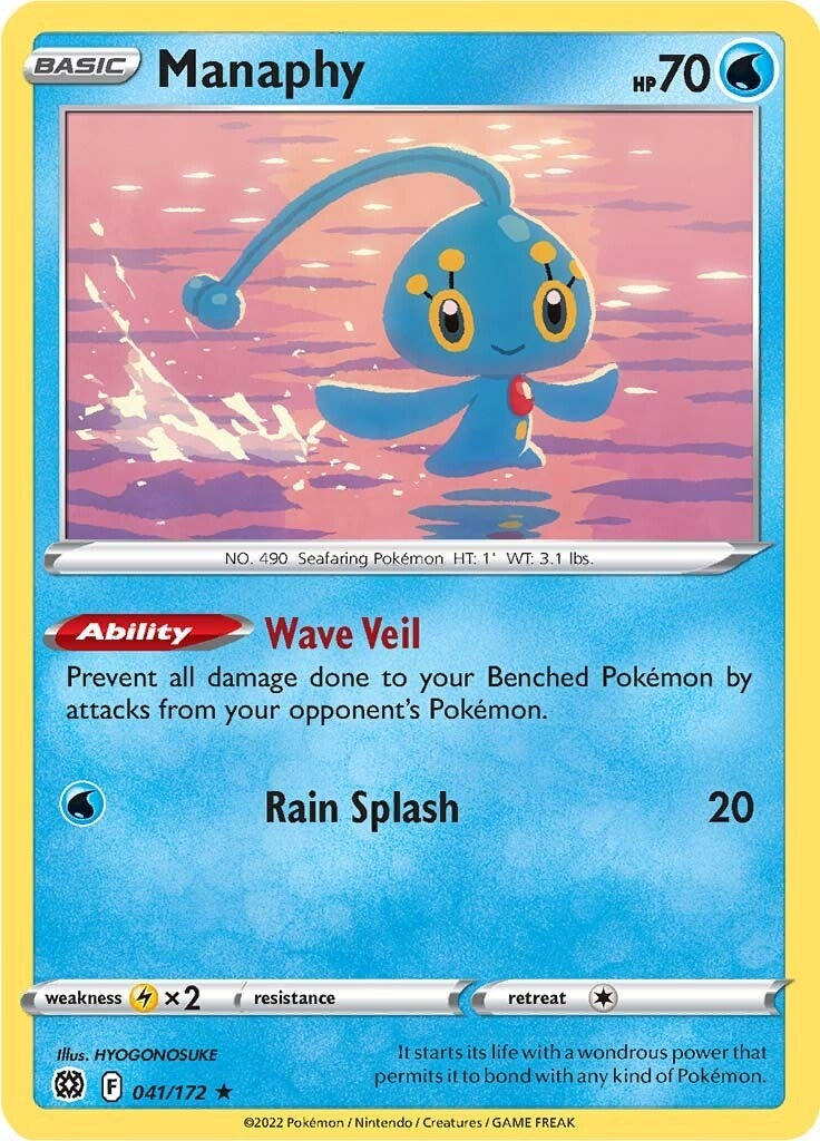 Image for Manaphy (041/172) (SWSH09: Brilliant Stars) (SWSH09) - Pokemon