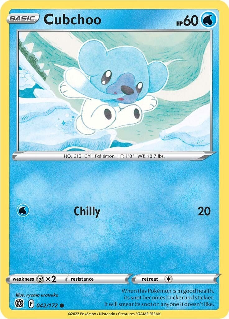 Image for Cubchoo (042/172) (SWSH09: Brilliant Stars) (SWSH09) - Pokemon