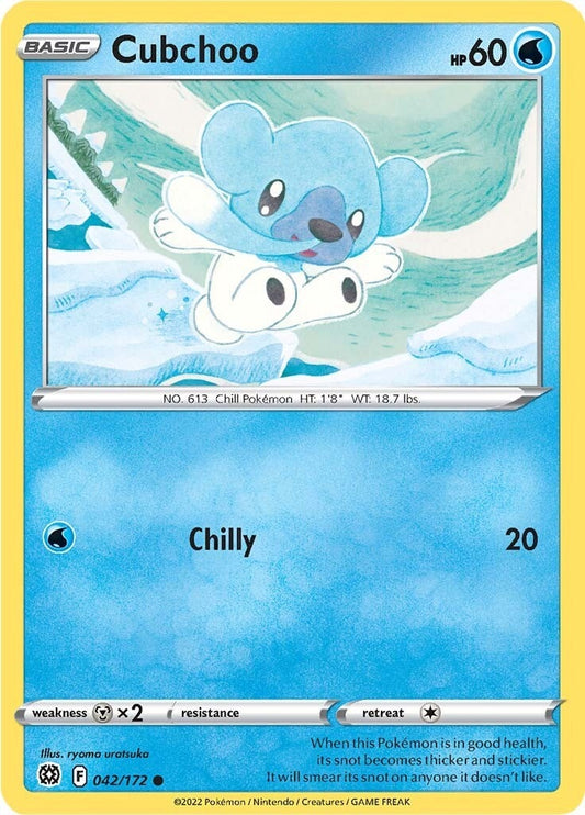 Image for Cubchoo (042/172) (SWSH09: Brilliant Stars) (SWSH09) - Pokemon