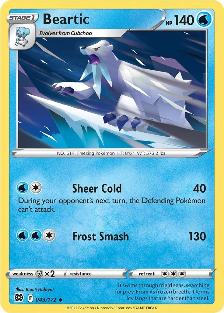 Image for Beartic (043/172) (SWSH09: Brilliant Stars) (SWSH09) - Pokemon