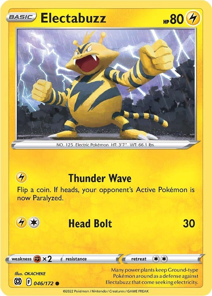 Image for Electabuzz (046/172) (SWSH09: Brilliant Stars) (SWSH09) - Pokemon