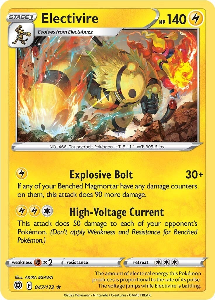 Image for Electivire (047/172) (SWSH09: Brilliant Stars) (SWSH09) - Pokemon