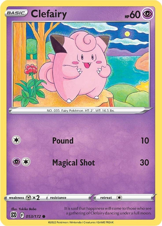 Image for Clefairy (053/172) (SWSH09: Brilliant Stars) (SWSH09) - Pokemon