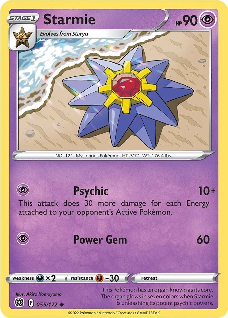 Image for Starmie (055/172) (SWSH09: Brilliant Stars) (SWSH09) - Pokemon