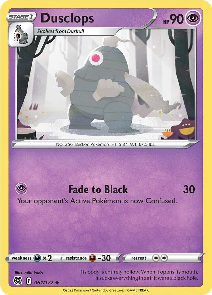 Image for Dusclops (061/172) (SWSH09: Brilliant Stars) (SWSH09) - Pokemon