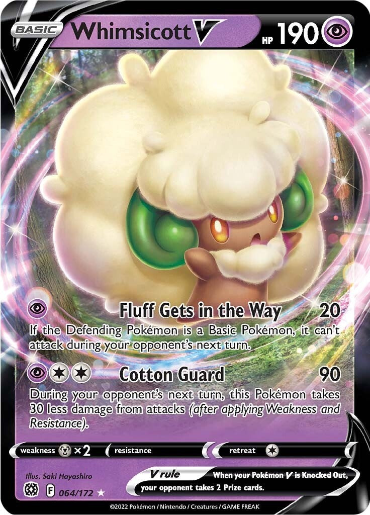 Image for Whimsicott V (064/172) (SWSH09: Brilliant Stars) (SWSH09) - Pokemon