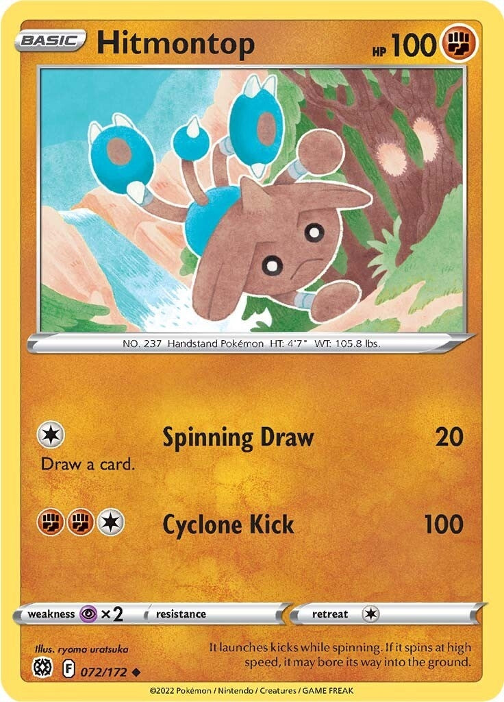 Image for Hitmontop (072/172) (SWSH09: Brilliant Stars) (SWSH09) - Pokemon