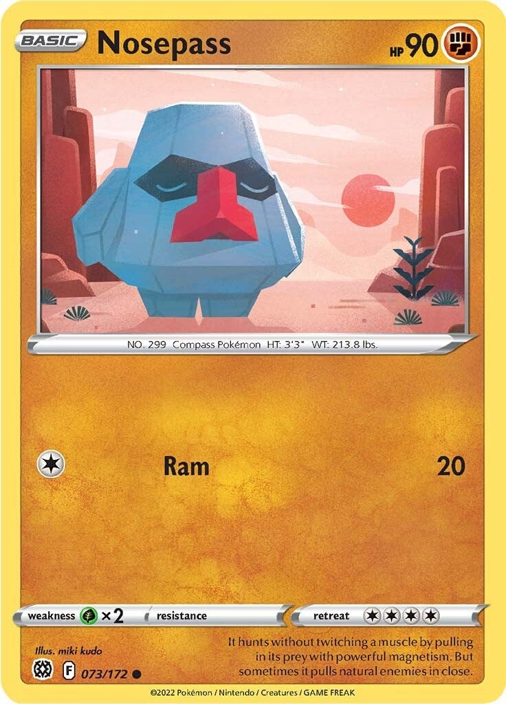 Image for Nosepass (073/172) (SWSH09: Brilliant Stars) (SWSH09) - Pokemon