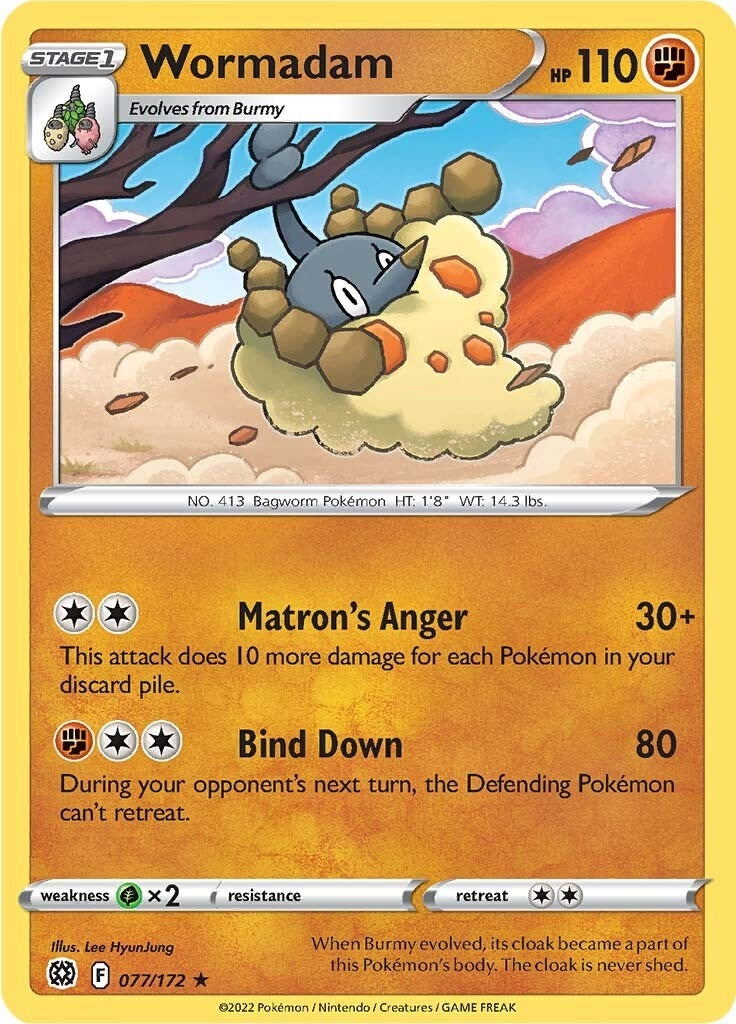 Image for Wormadam (77) (077/172) (SWSH09: Brilliant Stars) (SWSH09) - Pokemon
