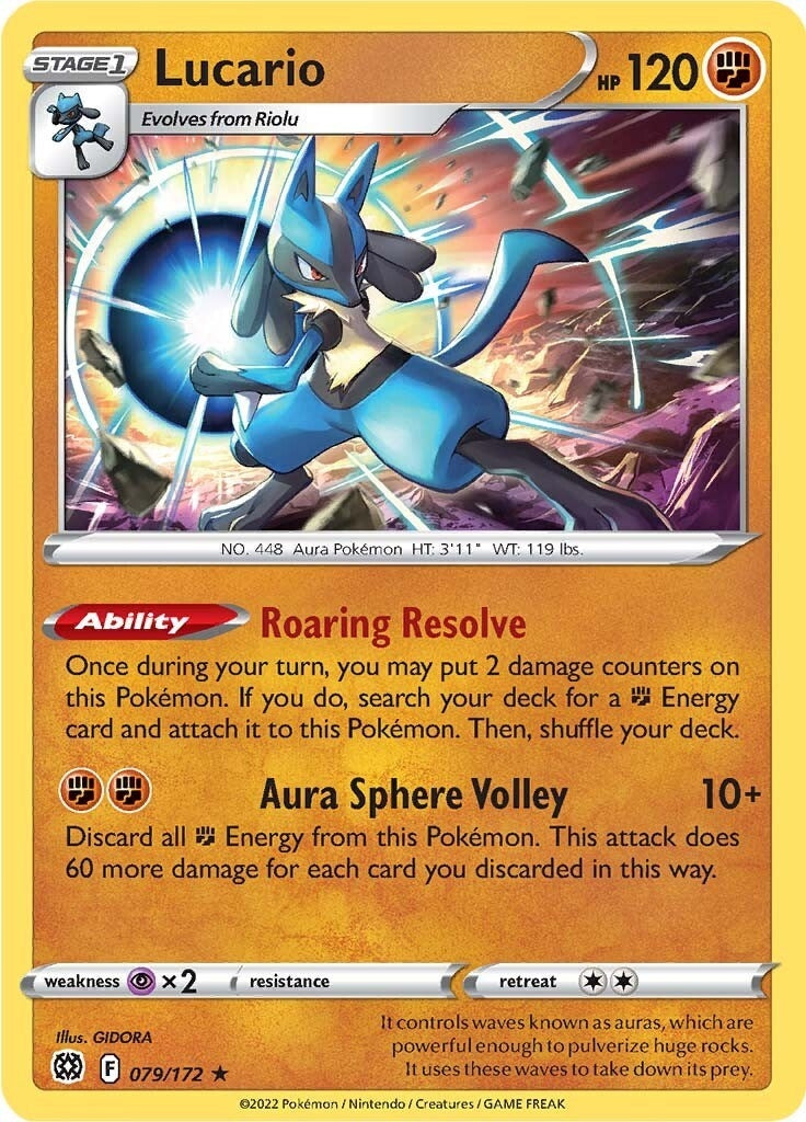 Image for Lucario (079/172) (SWSH09: Brilliant Stars) (SWSH09) - Pokemon