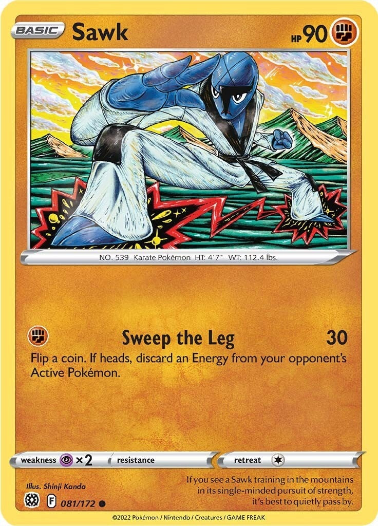 Image for Sawk (081/172) (SWSH09: Brilliant Stars) (SWSH09) - Pokemon