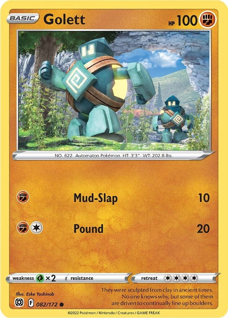 Image for Golett (082/172) (SWSH09: Brilliant Stars) (SWSH09) - Pokemon