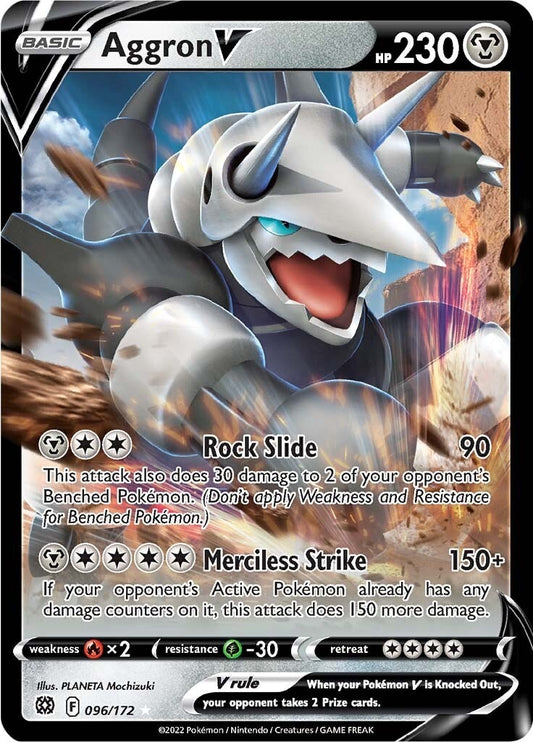 Image for Aggron V (096/172) (SWSH09: Brilliant Stars) (SWSH09) - Pokemon