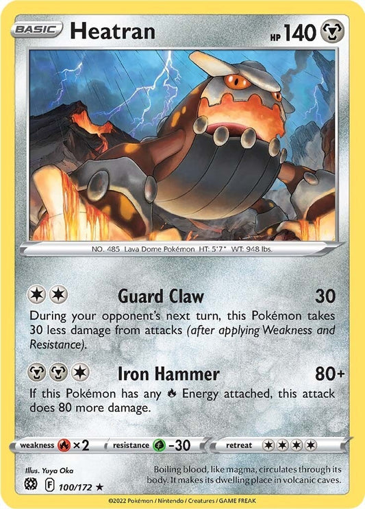 Image for Heatran (100/172) (SWSH09: Brilliant Stars) (SWSH09) - Pokemon