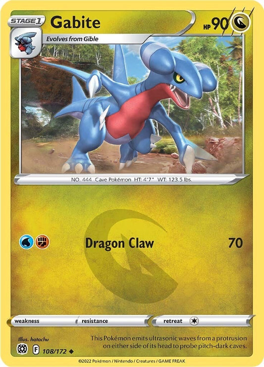 Image for Gabite (108/172) (SWSH09: Brilliant Stars) (SWSH09) - Pokemon
