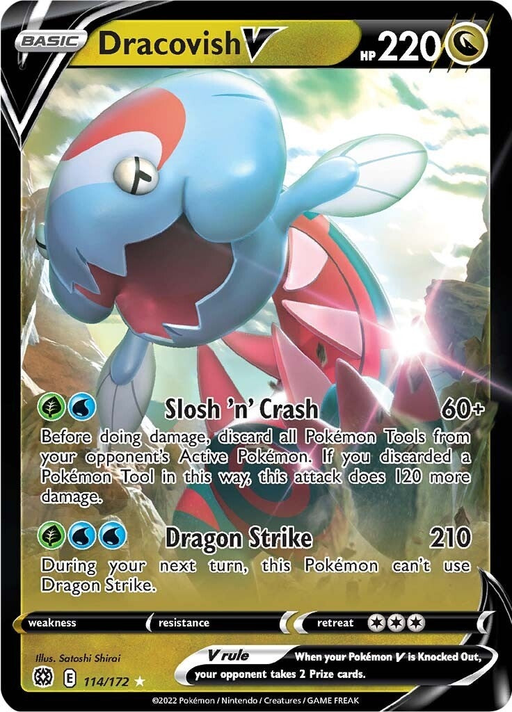 Image for Dracovish V (114/172) (SWSH09: Brilliant Stars) (SWSH09) - Pokemon