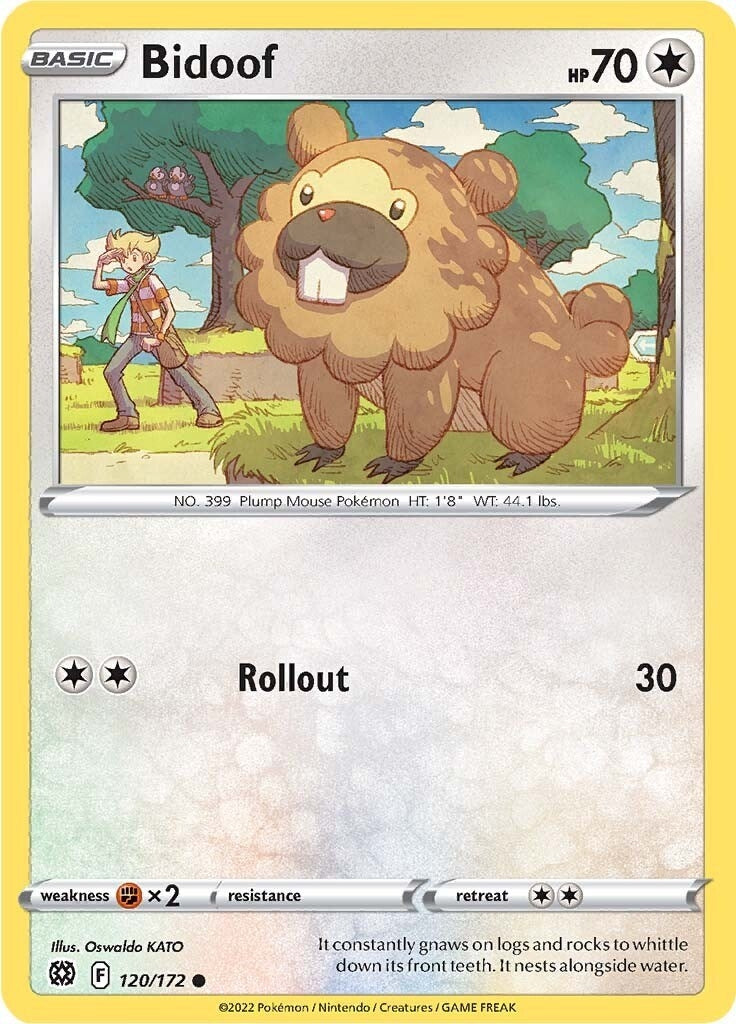 Image for Bidoof (120/172) (SWSH09: Brilliant Stars) (SWSH09) - Pokemon