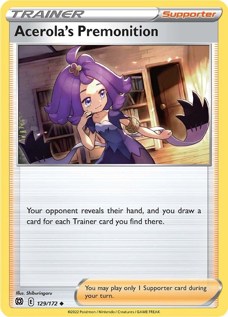 Image for Acerola's Premonition (129/172) (SWSH09: Brilliant Stars) (SWSH09) - Pokemon
