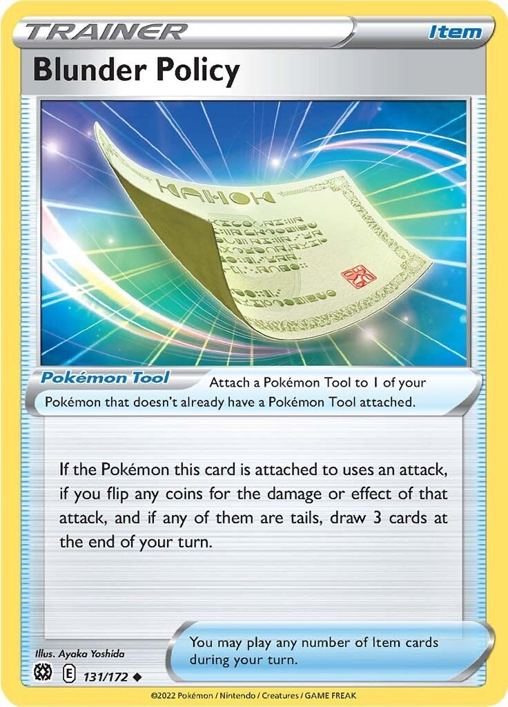 Image for Blunder Policy (131/172) (SWSH09: Brilliant Stars) (SWSH09) - Pokemon