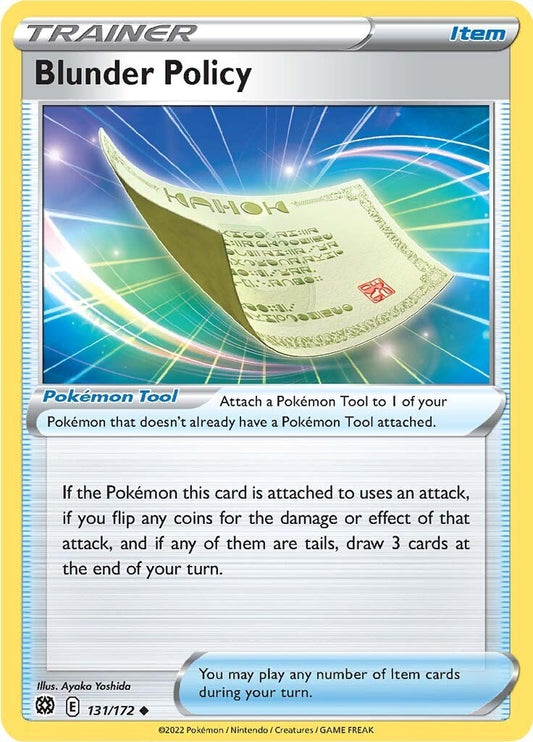 Image for Blunder Policy (131/172) (SWSH09: Brilliant Stars) (SWSH09) - Pokemon
