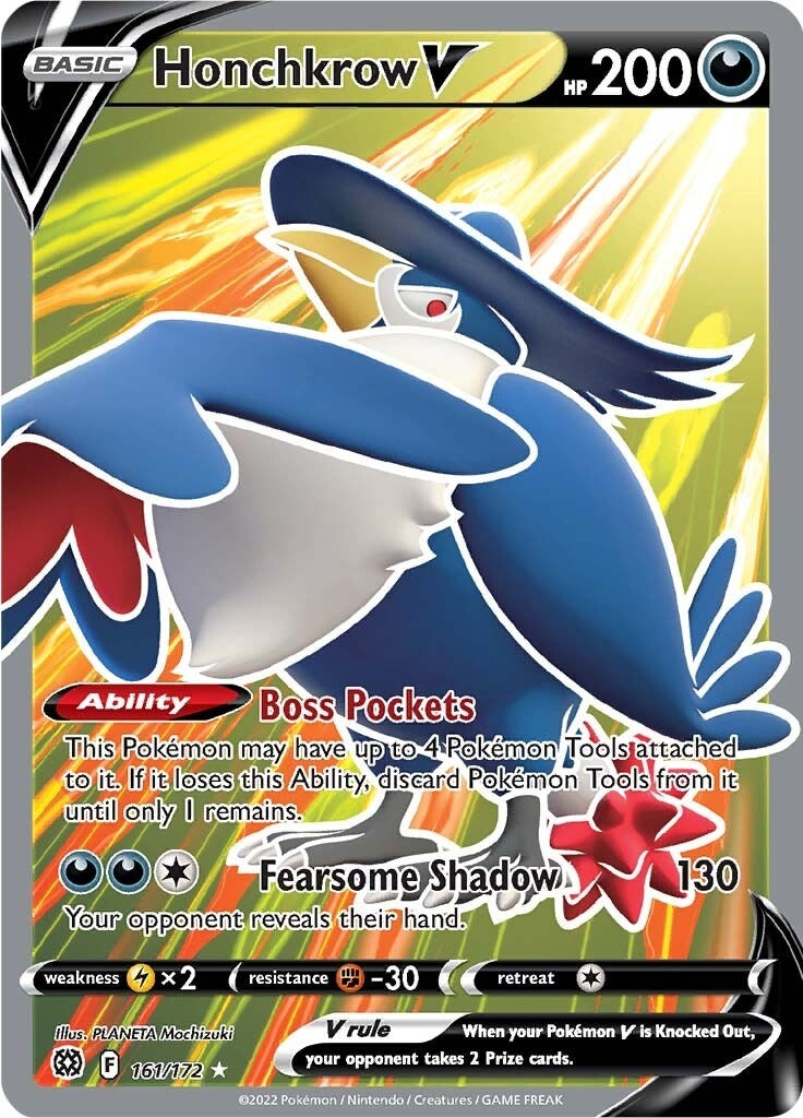 Image for Honchkrow V (Full Art) (161/172) (SWSH09: Brilliant Stars) (SWSH09) - Pokemon