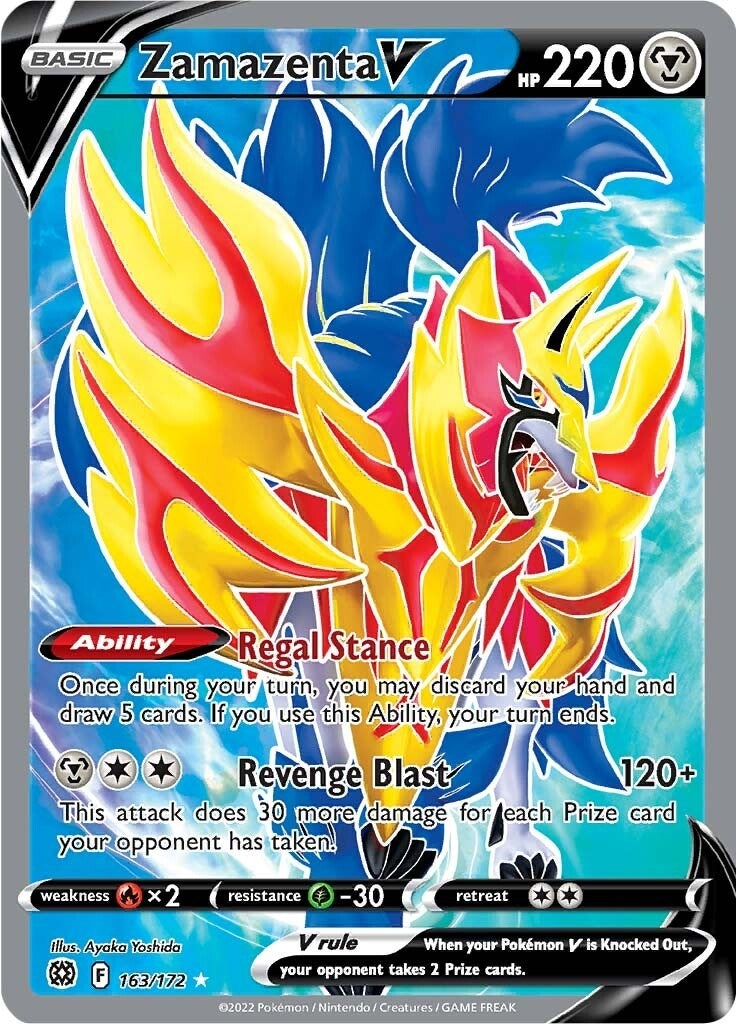 Image for Zamazenta V (Full Art) (163/172) (SWSH09: Brilliant Stars) (SWSH09) - Pokemon
