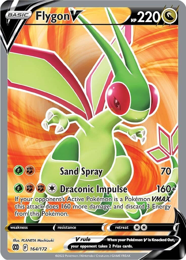 Image for Flygon V (Full Art) (164/172) (SWSH09: Brilliant Stars) (SWSH09) - Pokemon