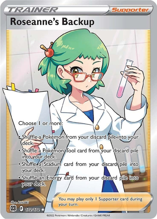 Roseanne's Backup (Full Art) (172/172) (SWSH09: Brilliant Stars)