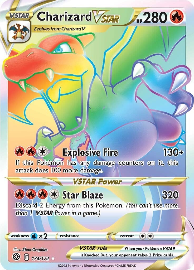 Image for Charizard VSTAR (Secret) (174/172) (SWSH09: Brilliant Stars) (SWSH09) - Pokemon