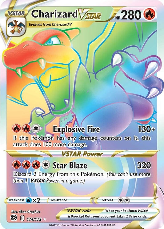 Image for Charizard VSTAR (Secret) (174/172) (SWSH09: Brilliant Stars) (SWSH09) - Pokemon