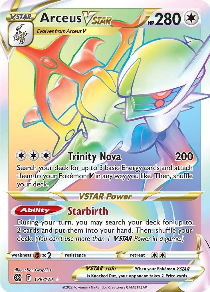 Image for Arceus VSTAR (Secret) (176) (176/172) (SWSH09: Brilliant Stars) (SWSH09) - Pokemon