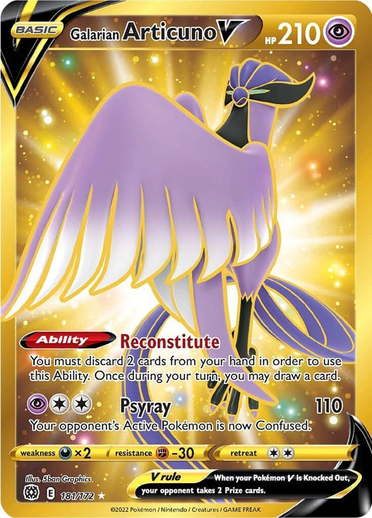 Image for Galarian Articuno V (Secret) (181/172) (SWSH09: Brilliant Stars) (SWSH09) - Pokemon