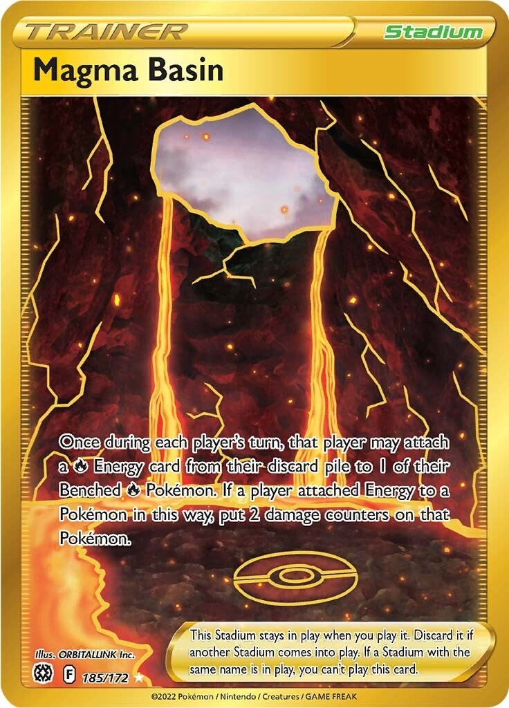 Image for Magma Basin (Secret) (185/172) (SWSH09: Brilliant Stars) (SWSH09) - Pokemon