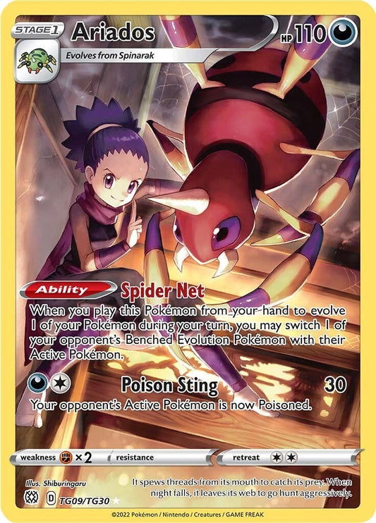 Ariados (TG09/TG30) (SWSH09: Brilliant Stars Trainer Gallery)