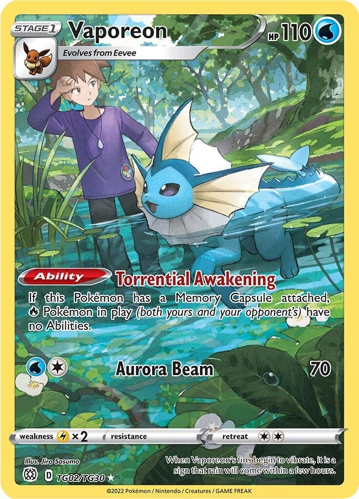 Image for Vaporeon (TG02/TG30) (SWSH09: Brilliant Stars Trainer Gallery) (SWSH09:TG) - Pokemon