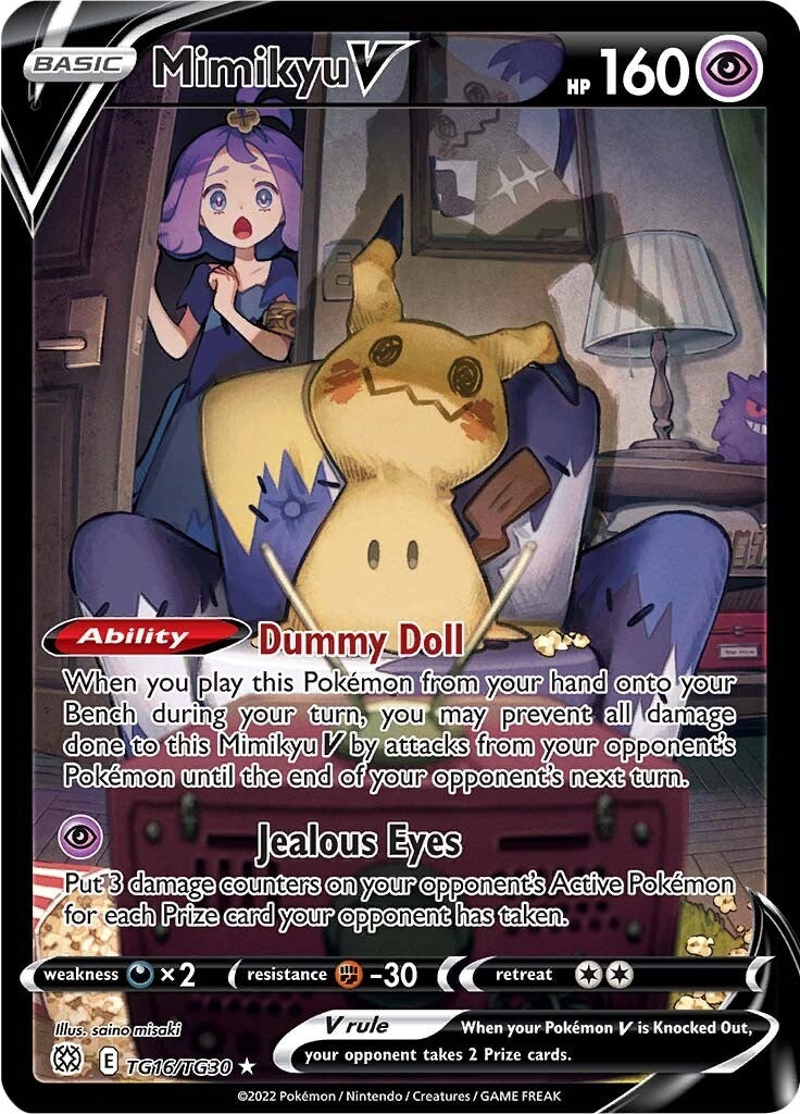 Image for Mimikyu V (TG16/TG30) (SWSH09: Brilliant Stars Trainer Gallery) (SWSH09:TG) - Pokemon