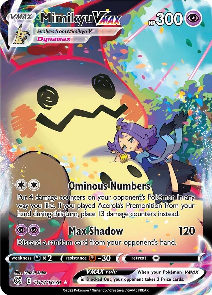 Image for Mimikyu VMAX (TG17/TG30) (SWSH09: Brilliant Stars Trainer Gallery) (SWSH09:TG) - Pokemon