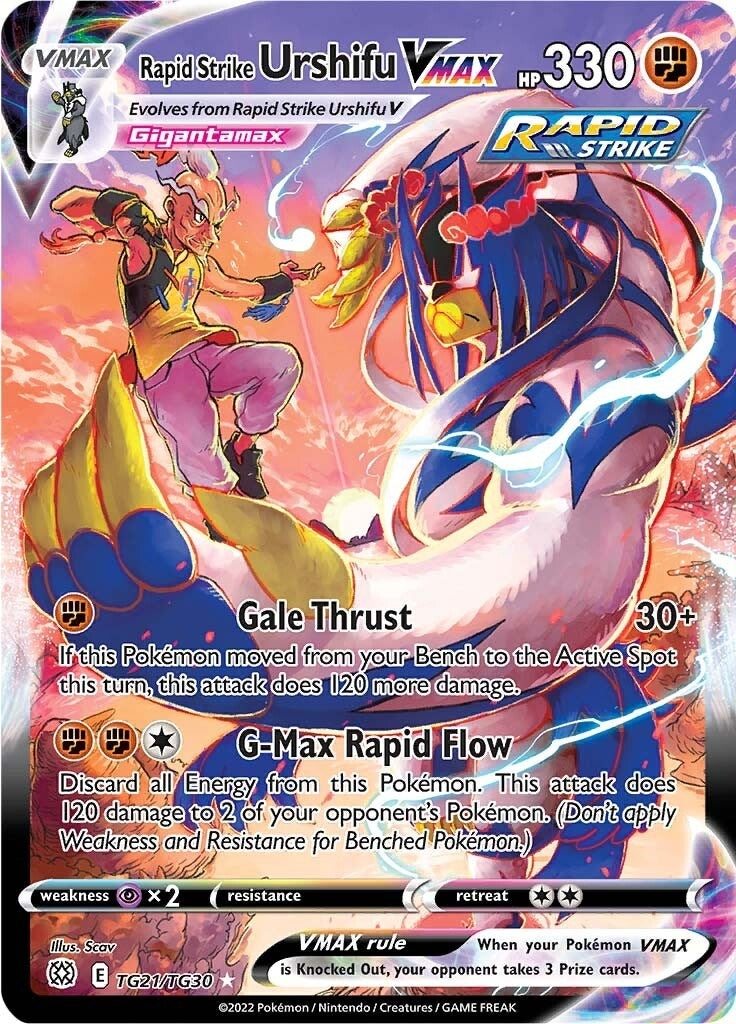 Image for Rapid Strike Urshifu VMAX (TG21/TG30) (SWSH09: Brilliant Stars Trainer Gallery) (SWSH09:TG) - Pokemon