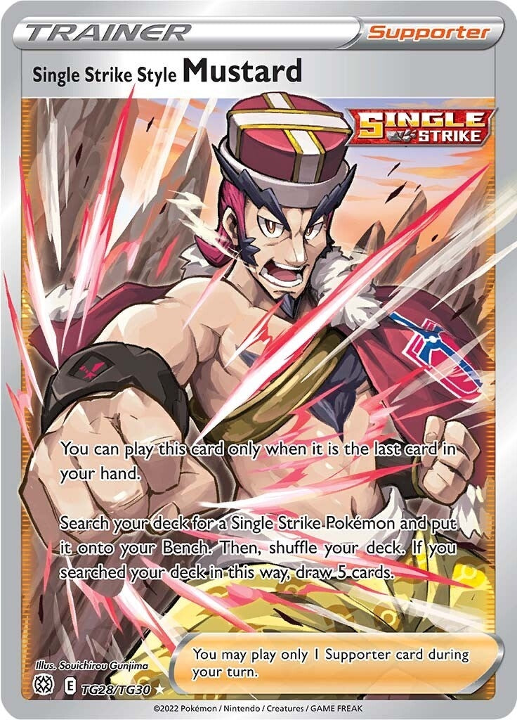 Image for Single Strike Style Mustard (TG28/TG30) (SWSH09: Brilliant Stars Trainer Gallery) (SWSH09:TG) - Pokemon