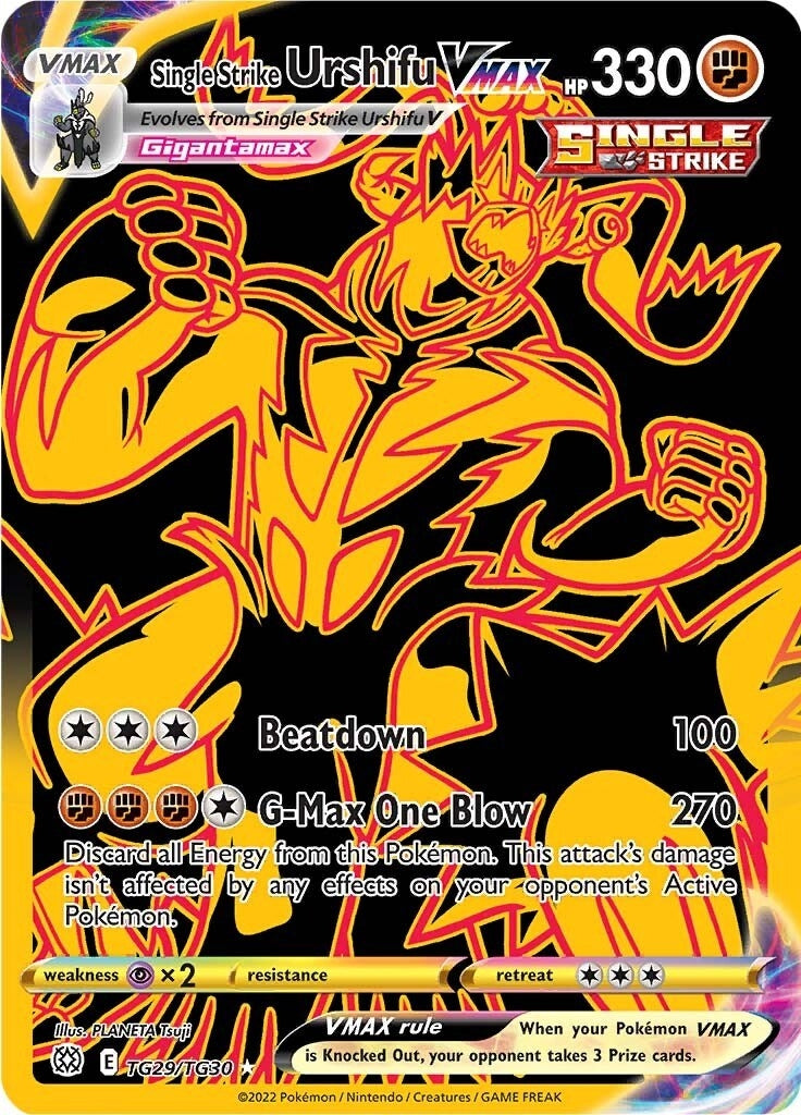 Image for Single Strike Urshifu VMAX (Secret) (TG29/TG30) (SWSH09: Brilliant Stars Trainer Gallery) (SWSH09:TG) - Pokemon