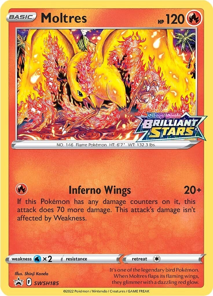 Image for Moltres - SWSH185 (SWSH185) (SWSH: Sword & Shield Promo Cards) (SWSD) - Pokemon
