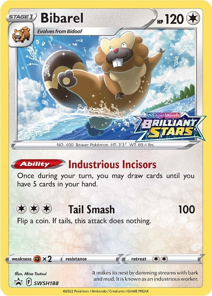 Image for Bibarel - SWSH188 (SWSH188) (SWSH: Sword & Shield Promo Cards) (SWSD) - Pokemon