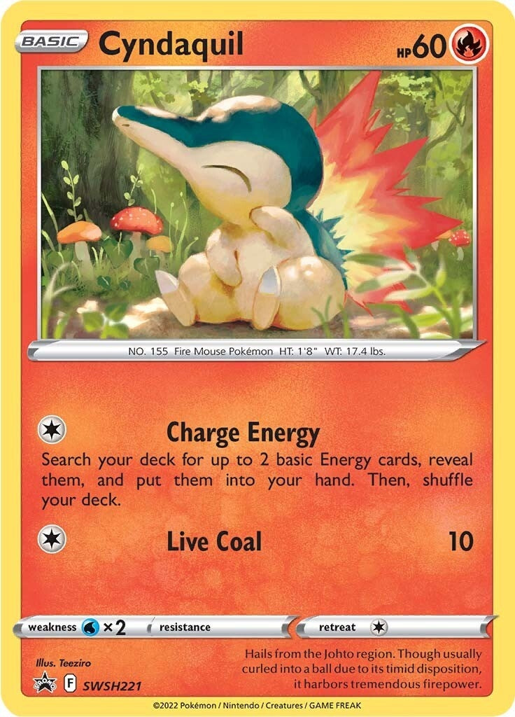 Image for Cyndaquil - SWSH221 (SWSH221) (SWSH: Sword & Shield Promo Cards) (SWSD) - Pokemon